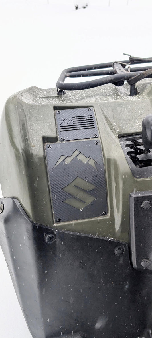 Customize Your Ride: Suzuki Kingquad Warning Tags